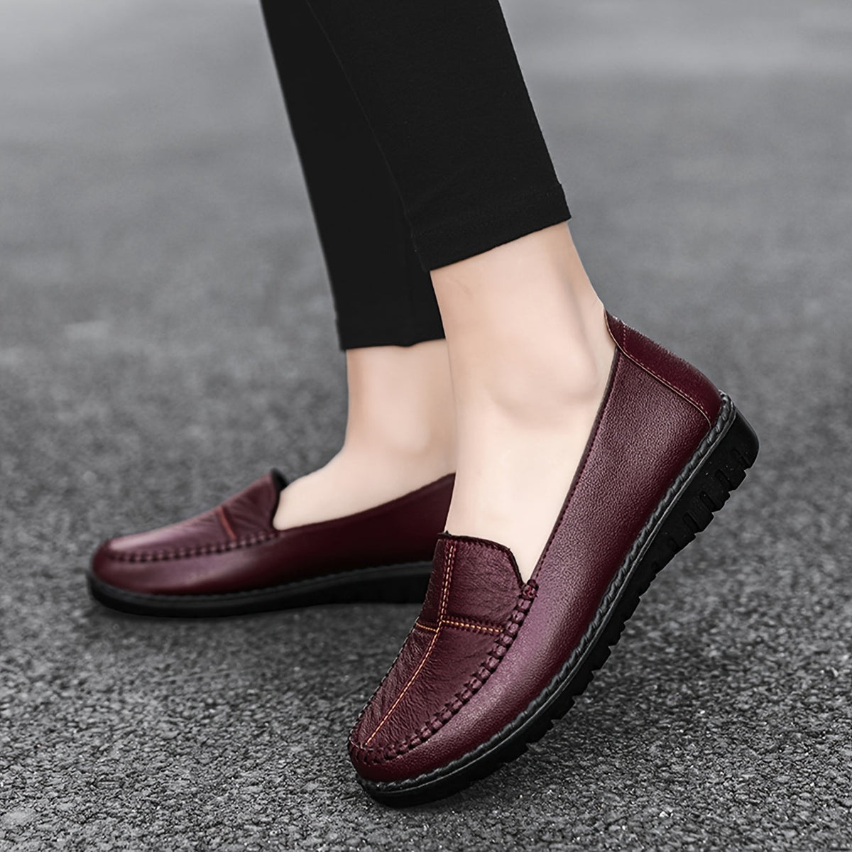 Shona Orthopaedic Stitched Penny Loafers