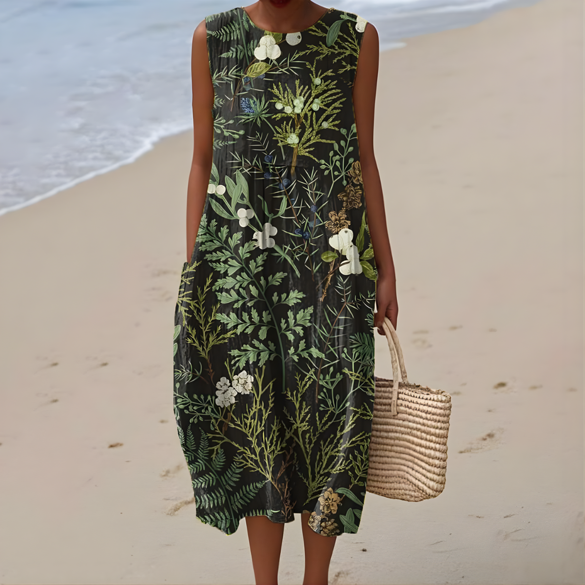 Rowyn™ | Artistic Sleeveless Summer Dress