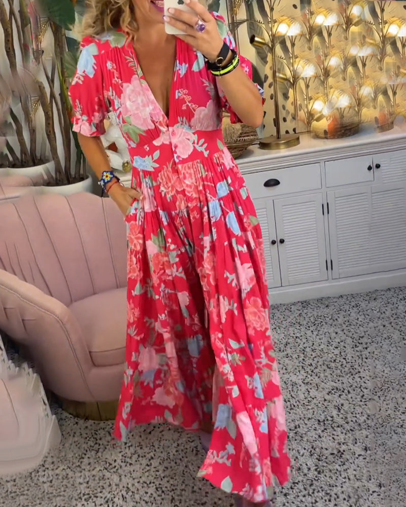 Beatrice | Flower dress with pockets