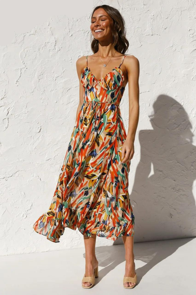 Freya | Colourful summer dress