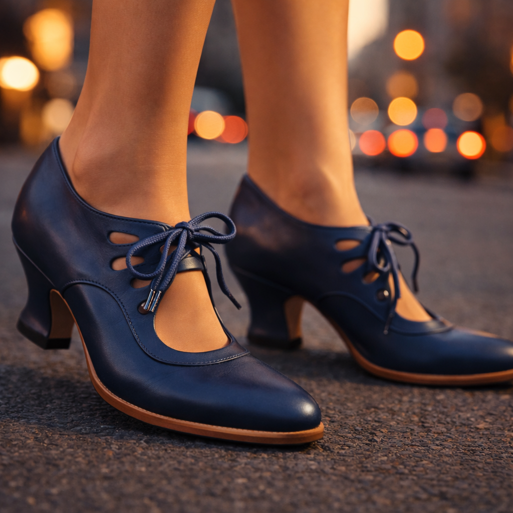 Camille | Refined Lace-Up Heels