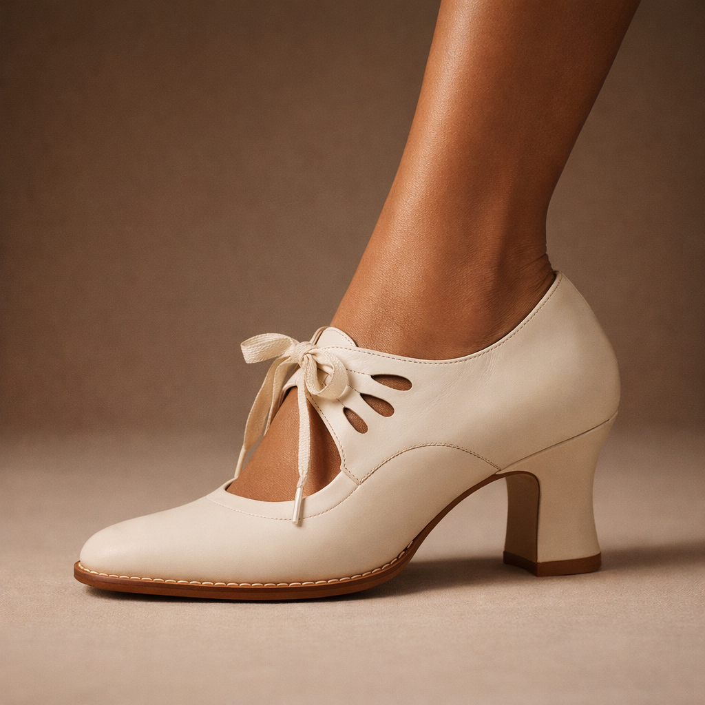 Camille | Refined Lace-Up Heels
