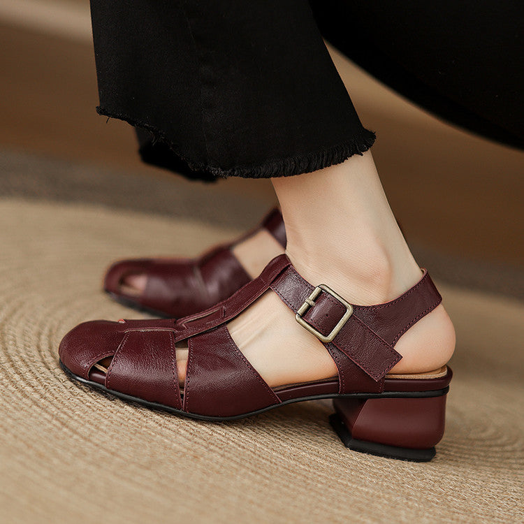 Amaya | Strappy Block-Heel Sandals