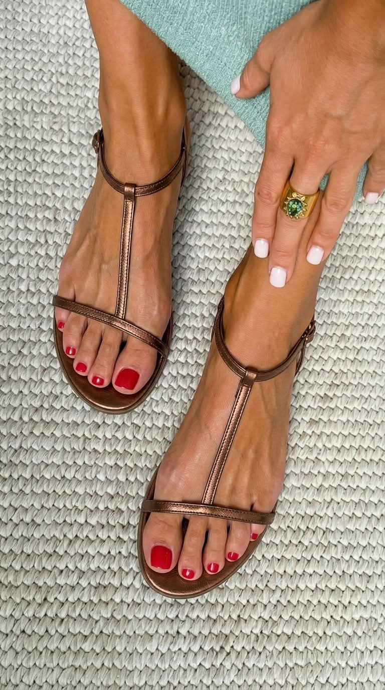 Eloise – Golden Spring Sandals