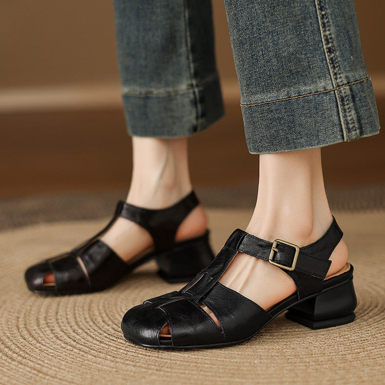 Amaya | Strappy Block-Heel Sandals
