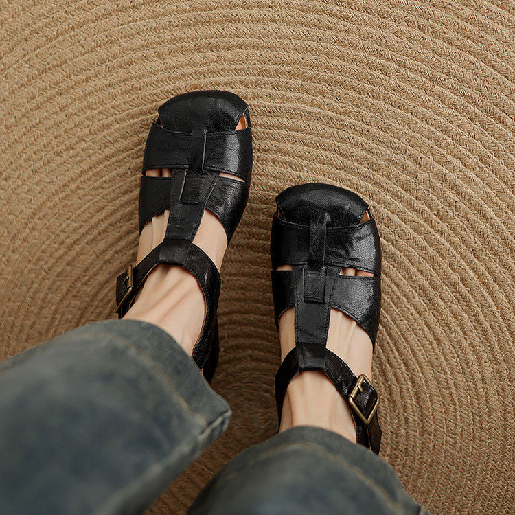 Amaya | Strappy Block-Heel Sandals