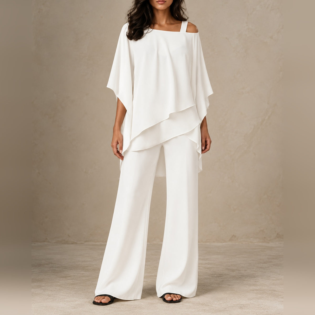 Stella breezy set in White