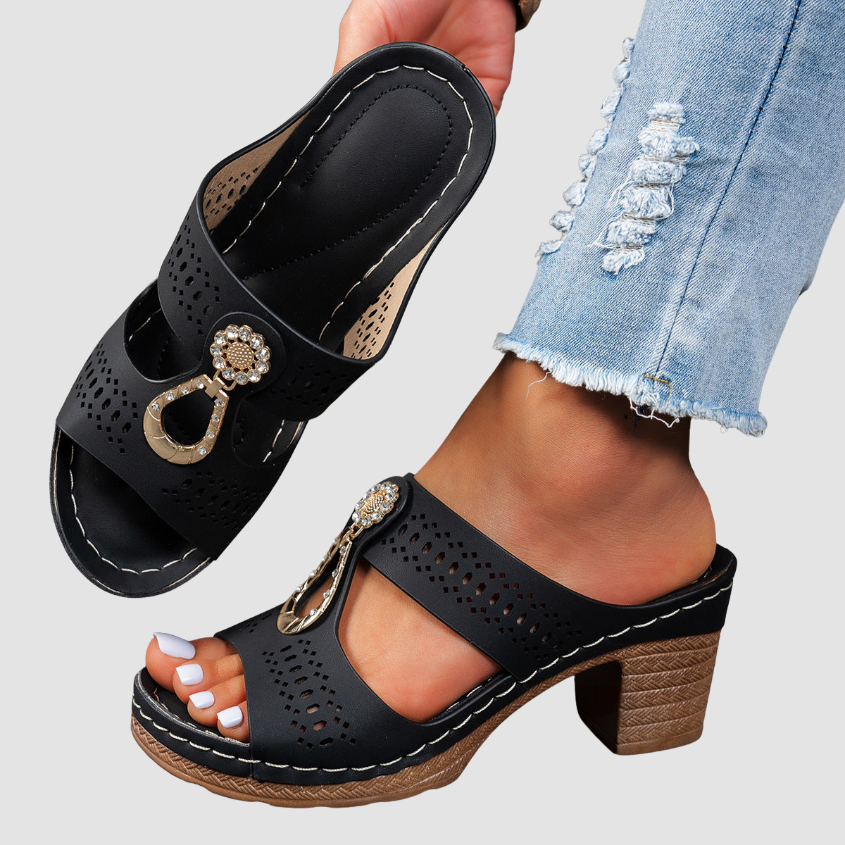 Lidia | Orthopaedic Sandal with Heel