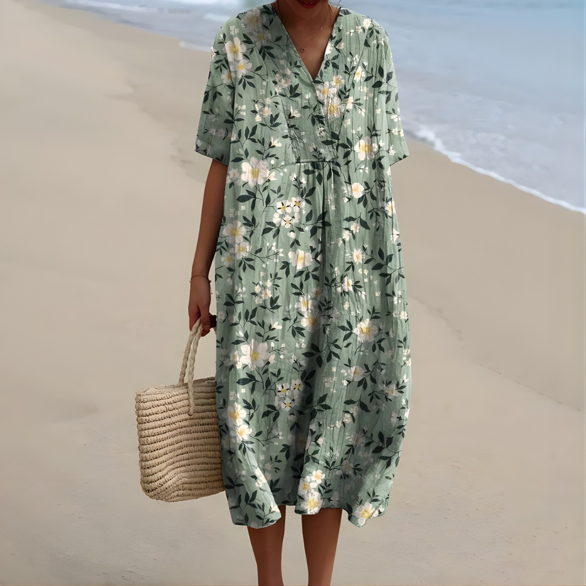 Brittany™ | Elegant Floral Summer Dress