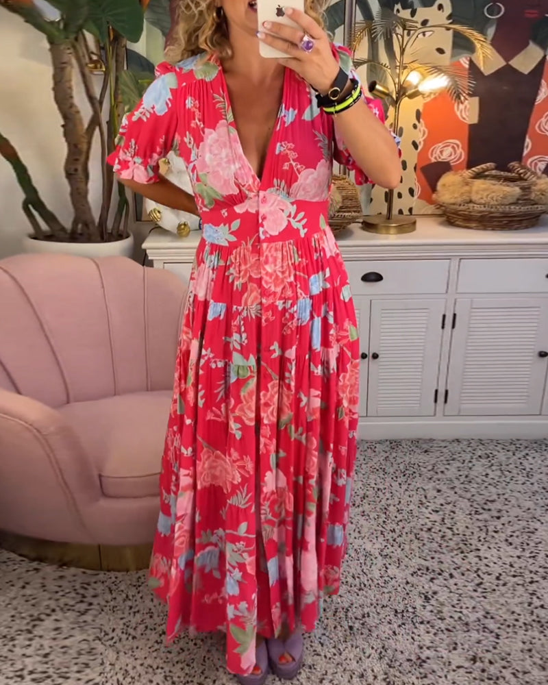 Beatrice | Flower dress with pockets