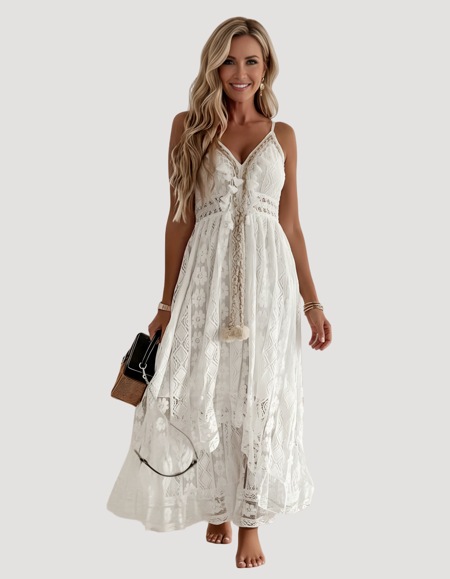 Lucille | Lace boho dress