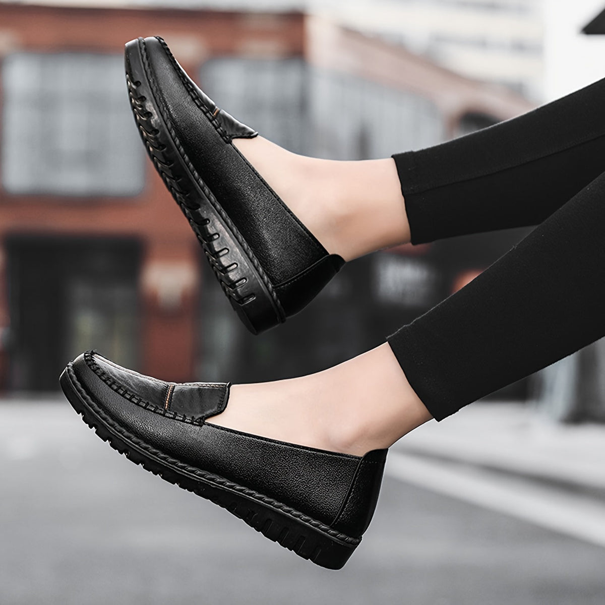 Shona Orthopaedic Stitched Penny Loafers