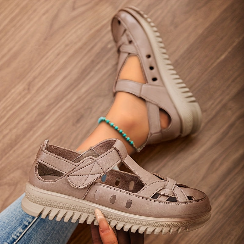 Prue Orthopaedic Closed-Toe T-Strap Comfort Sandals