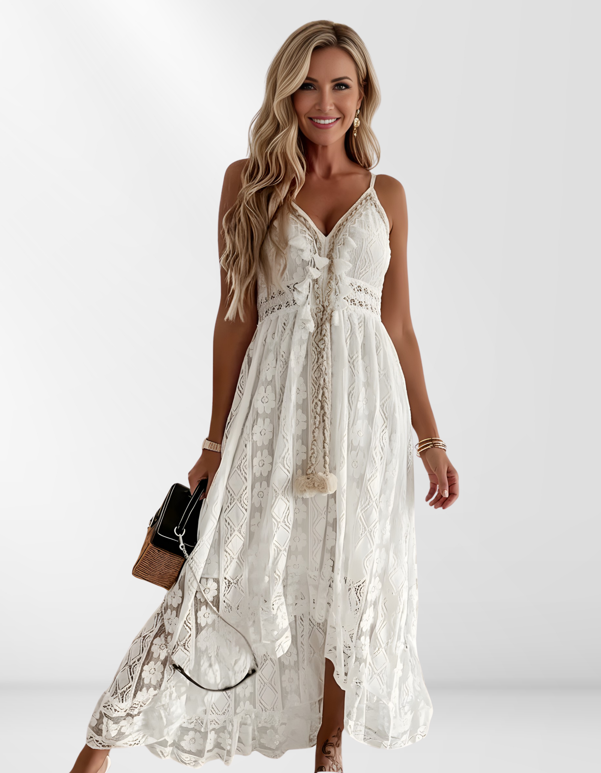 Lucille | Lace boho dress