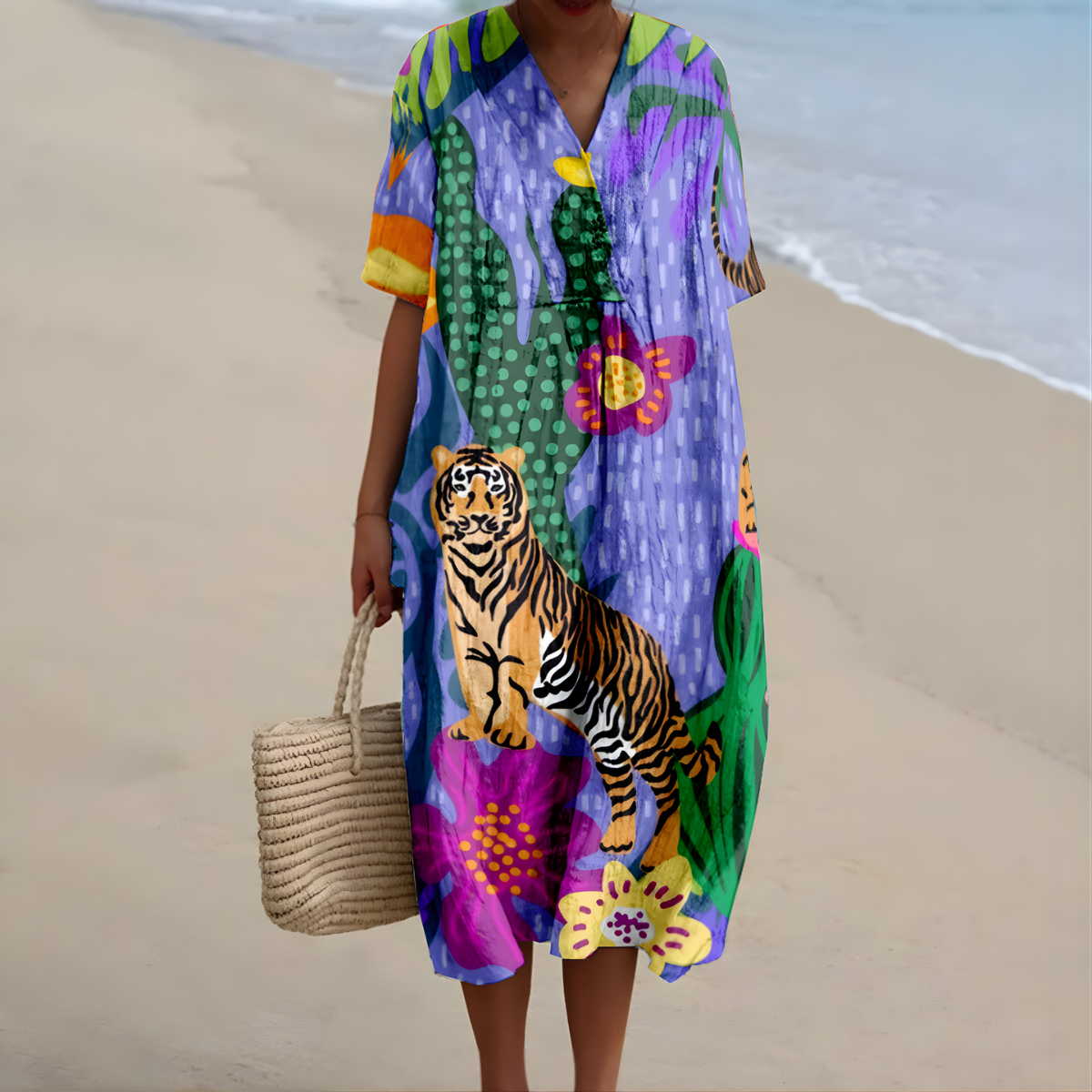 Jessie™ | Animal Print Summer Dress