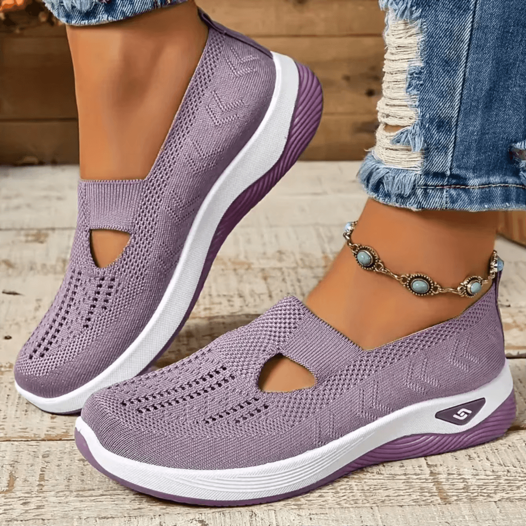Norma – Orthopaedic Knit Cut-Out Slip-On Shoes