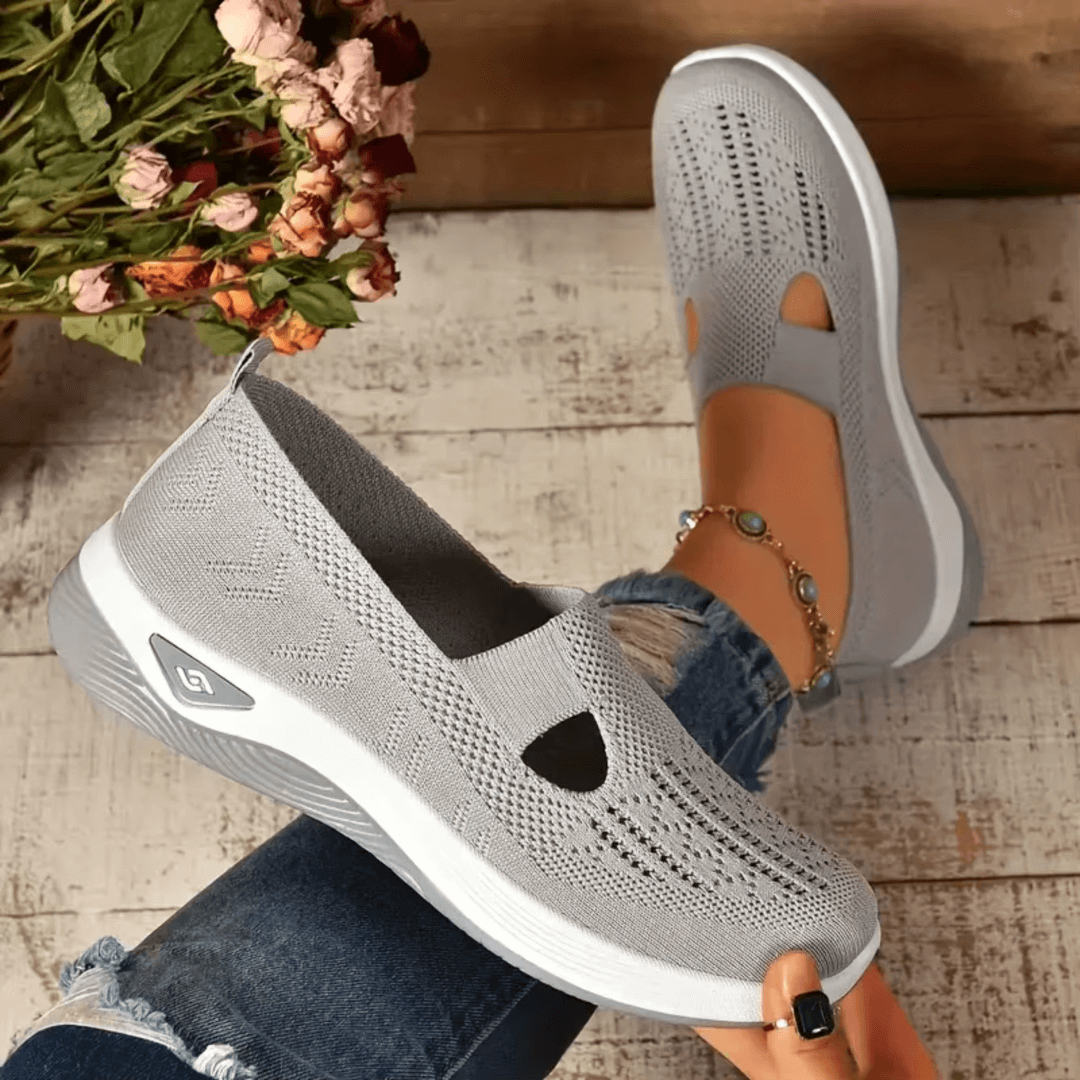Norma – Orthopaedic Knit Cut-Out Slip-On Shoes