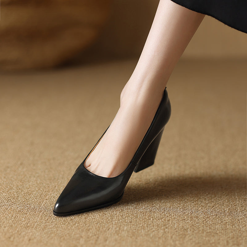 Zella | Pointed-Toe Block Heels