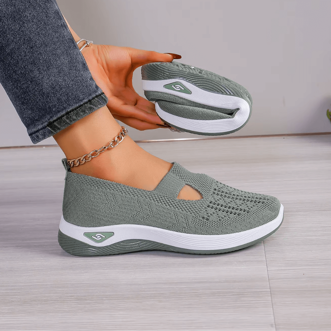 Norma – Orthopaedic Knit Cut-Out Slip-On Shoes
