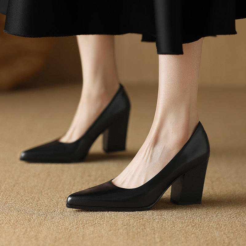 Zella | Pointed-Toe Block Heels
