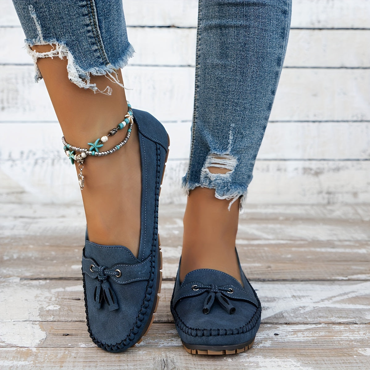 Meredith – Orthopaedic Tassel Moccasin Loafers