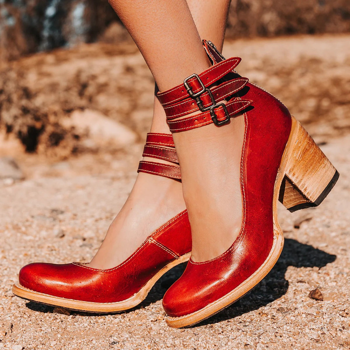 Roberta | Buckle Heeled Shoe