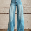 Valentine | Women's Denim-Look Wide-Leg Trousers
