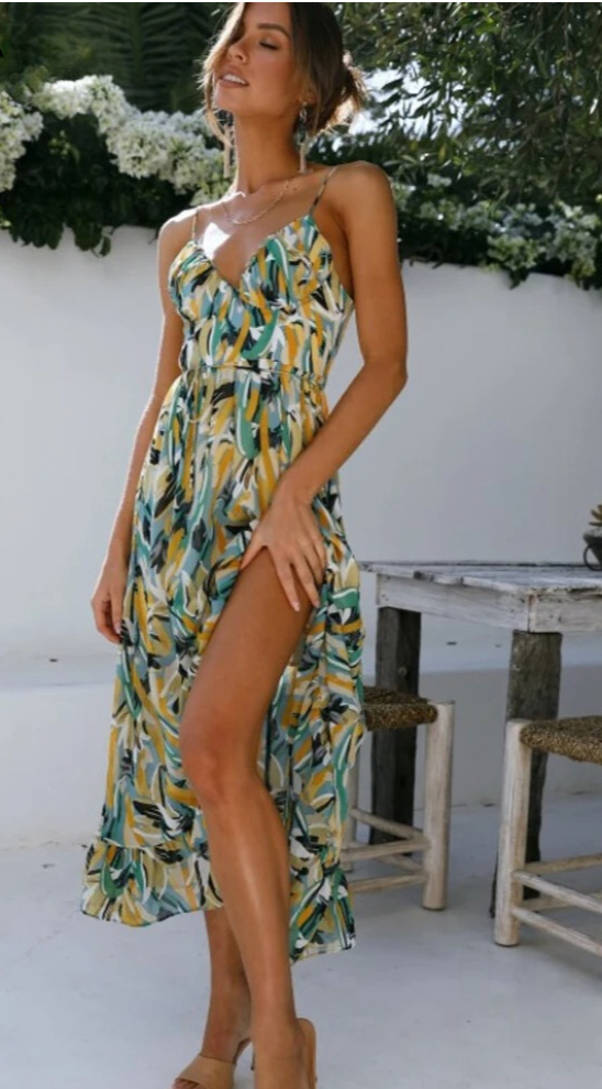 Freya | Colourful summer dress