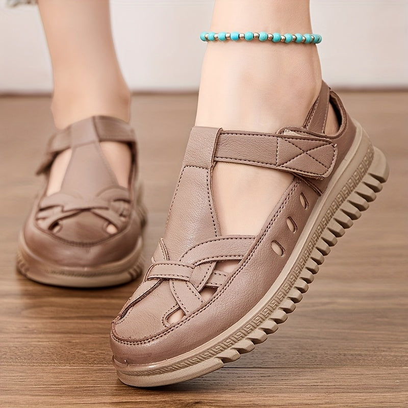 Prue Orthopaedic Closed-Toe T-Strap Comfort Sandals