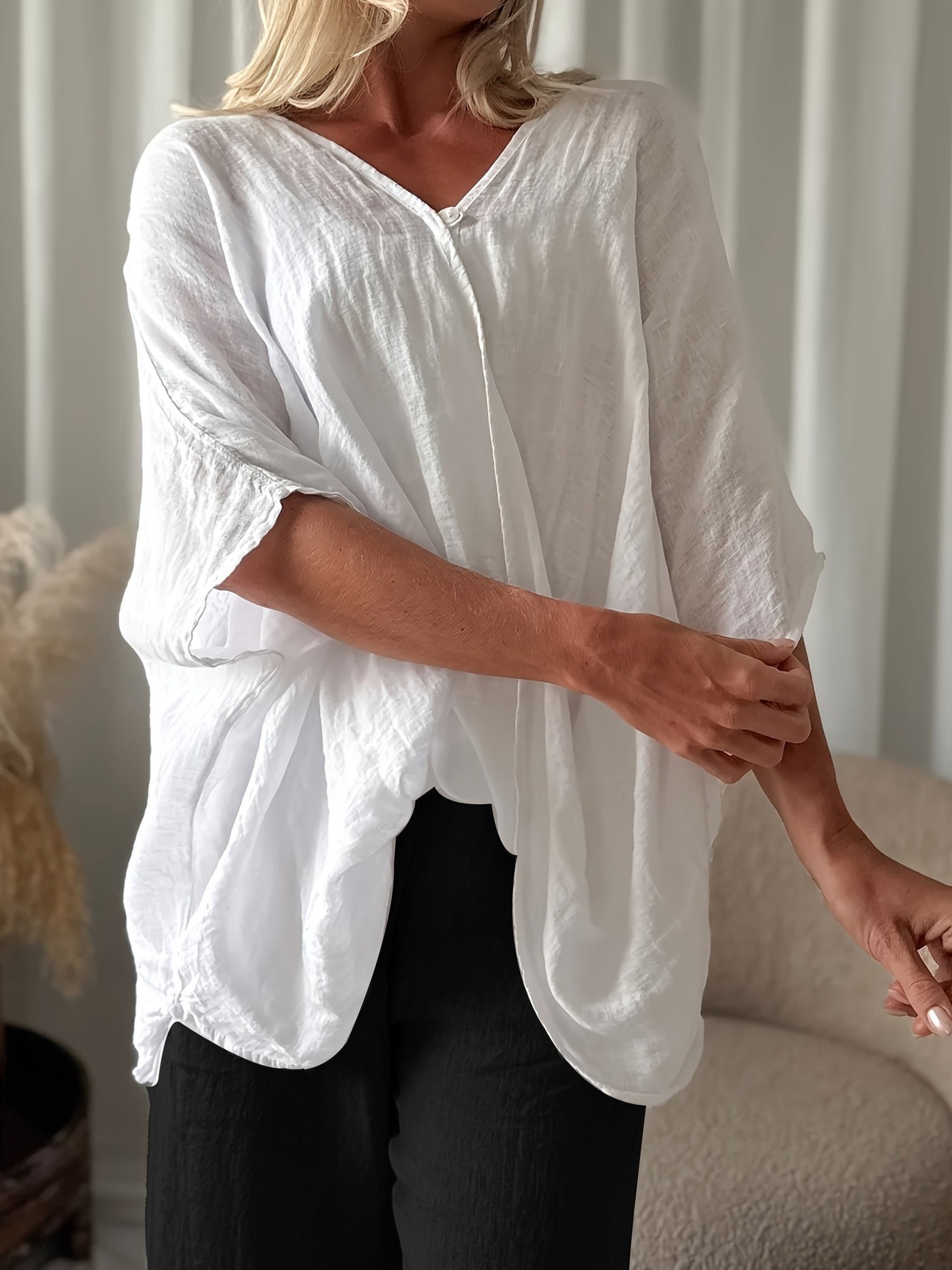 Winnie - Bohemian Style Blouse with Wide Sleeves