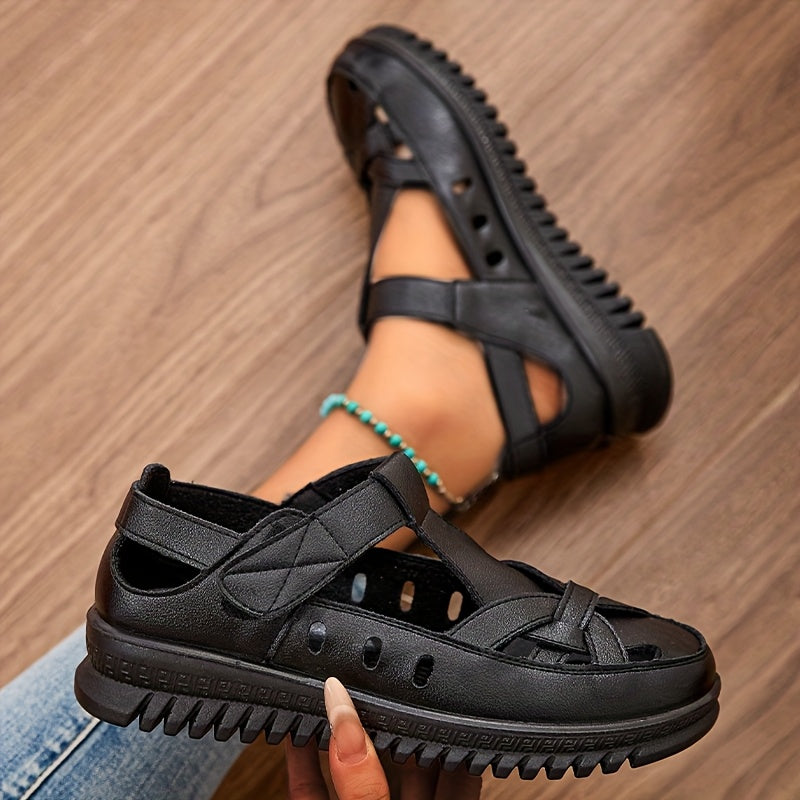 Prue Orthopaedic Closed-Toe T-Strap Comfort Sandals