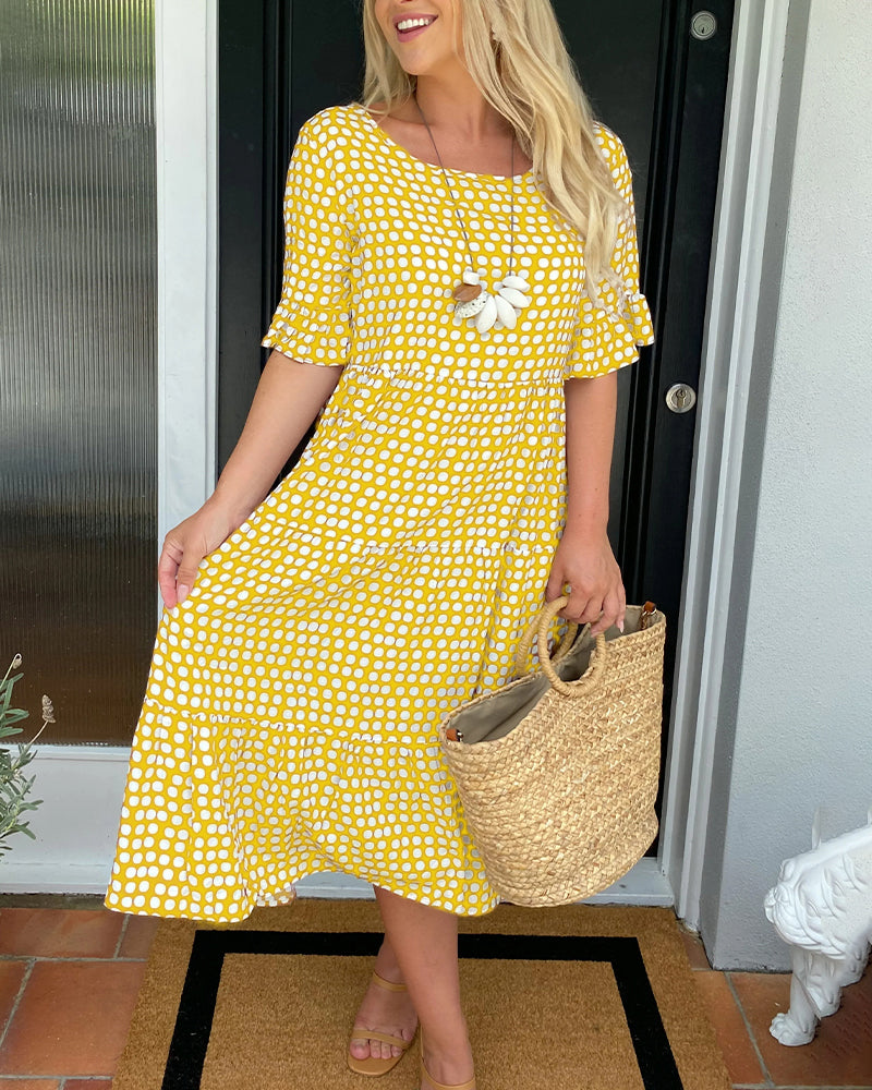 Phoebe | Feminine polka dot summer dress