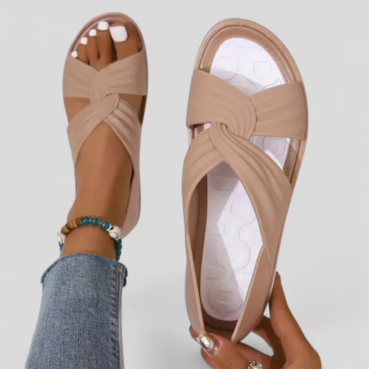 Aurelie | Women's Orthopaedic Twist-Front Sandals