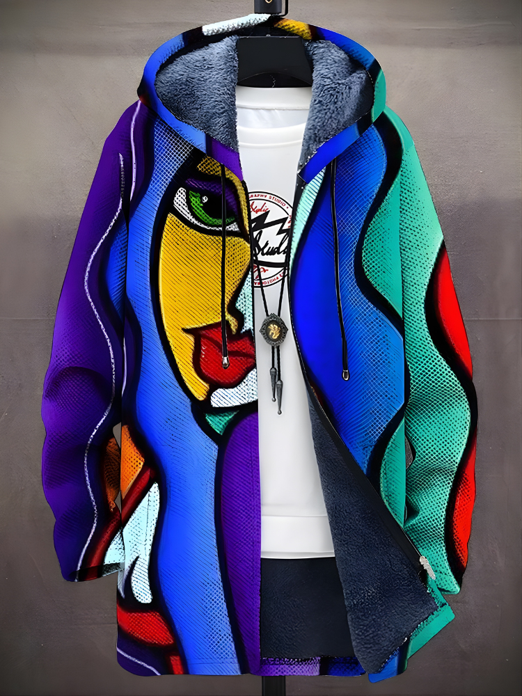 Addison™ - Luxurious Art-Inspired Zip-Up Hoodie