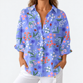Darlene | Women's Ladybird Meadow Print Button-Up Blouse