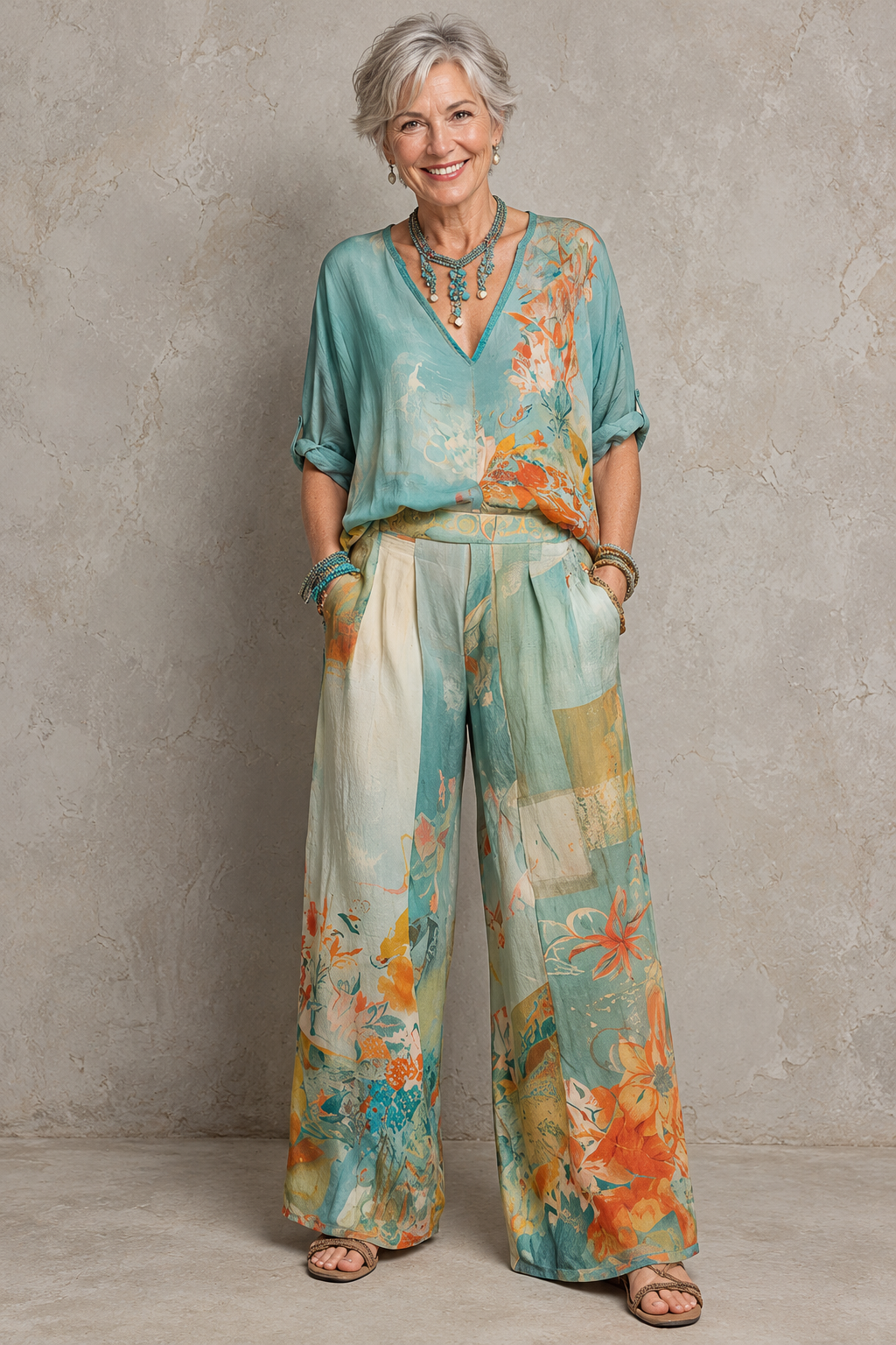 Hilda | Comfort Floral Two-Piece Set
