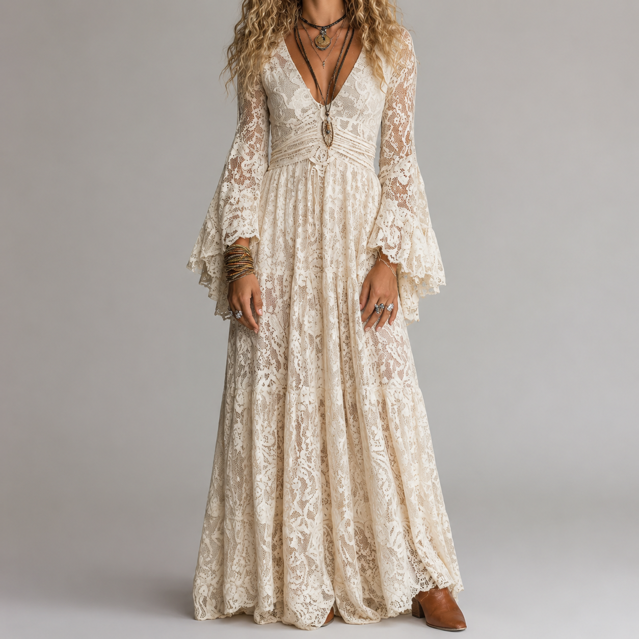 Lois™ | Comfortable Vintage Mermaid Maxi Dress