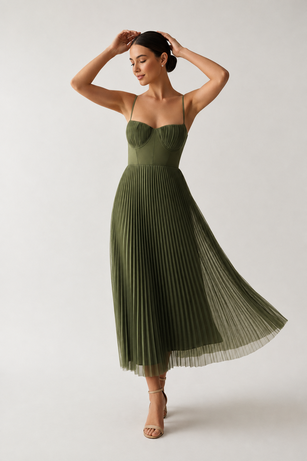 Seraphine | Sculpted Corset Midi Dress