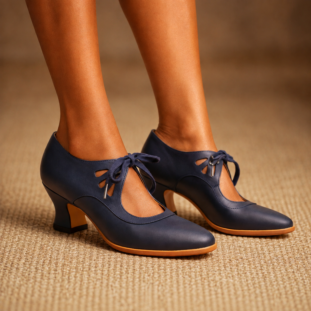Camille | Refined Lace-Up Heels
