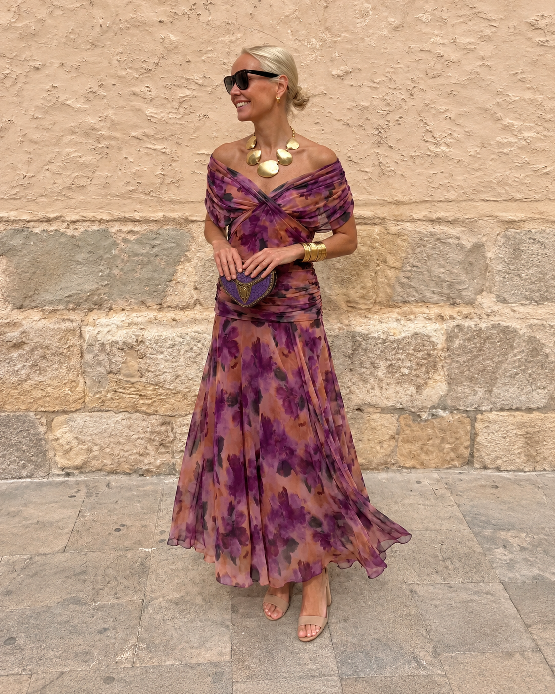 Eloísa™ | Tummy Flattering Long Floral Dress