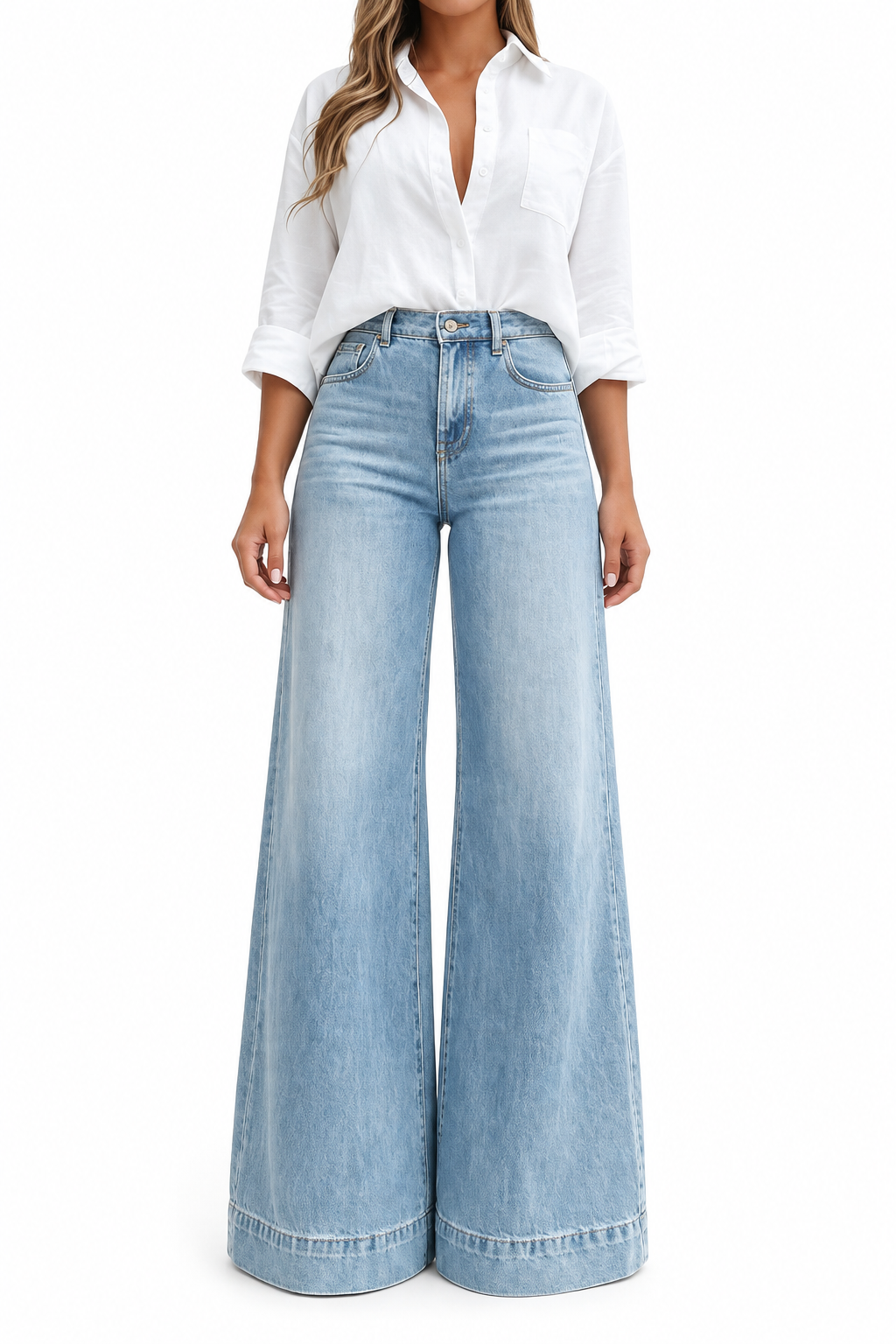 LUCIA™ | High-Waisted Wide-Leg Jeans for Women