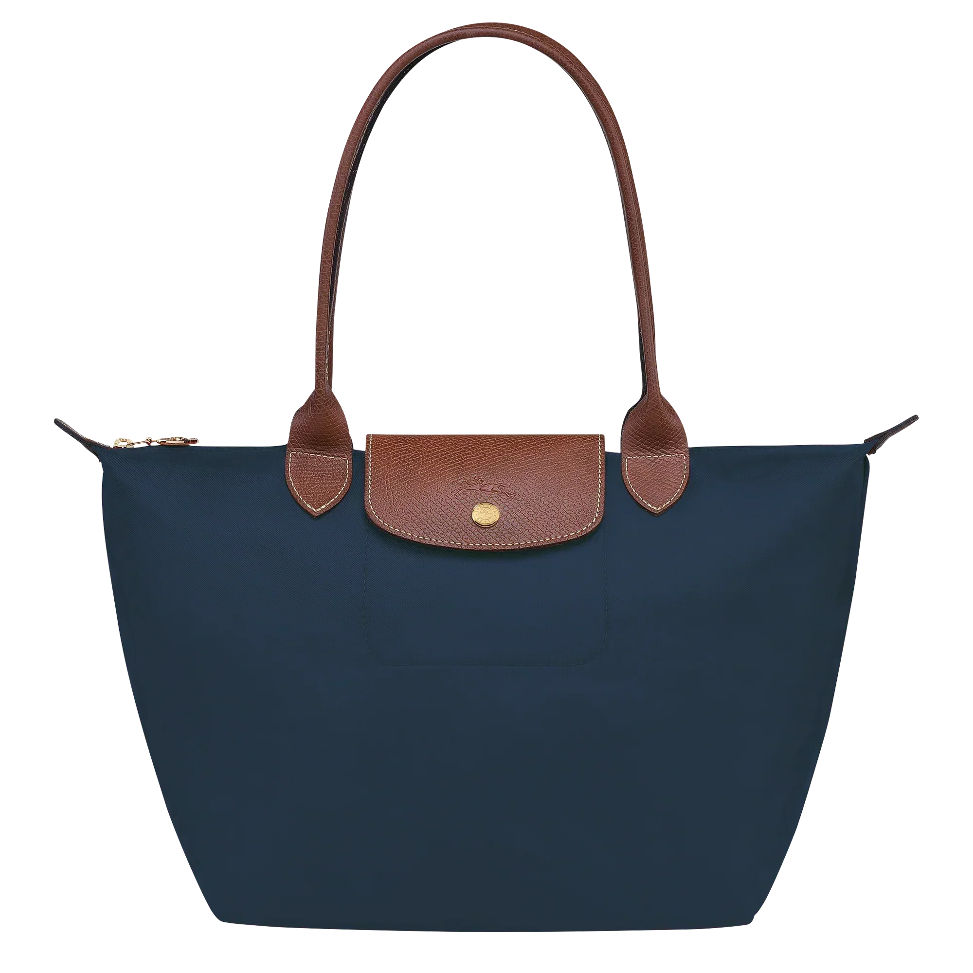 Madeleine | Medium Foldable Tote Bag Navy Blue