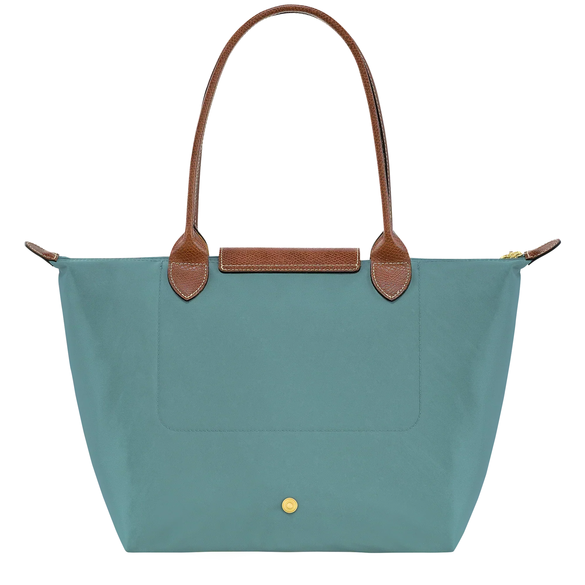Madeleine | Medium Foldable Tote Bag in Eucalyptus Green
