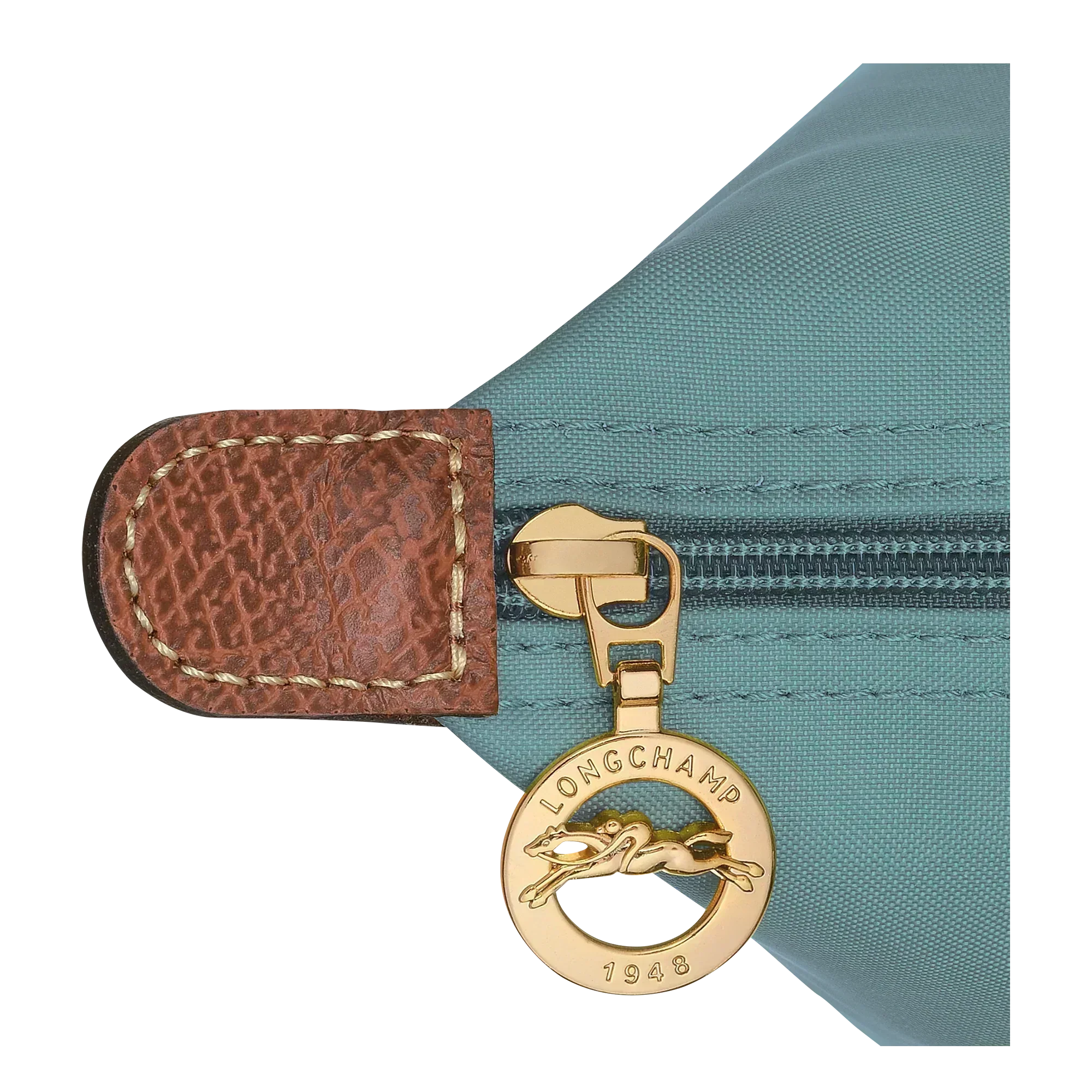 Madeleine | Medium Foldable Tote Bag in Eucalyptus Green