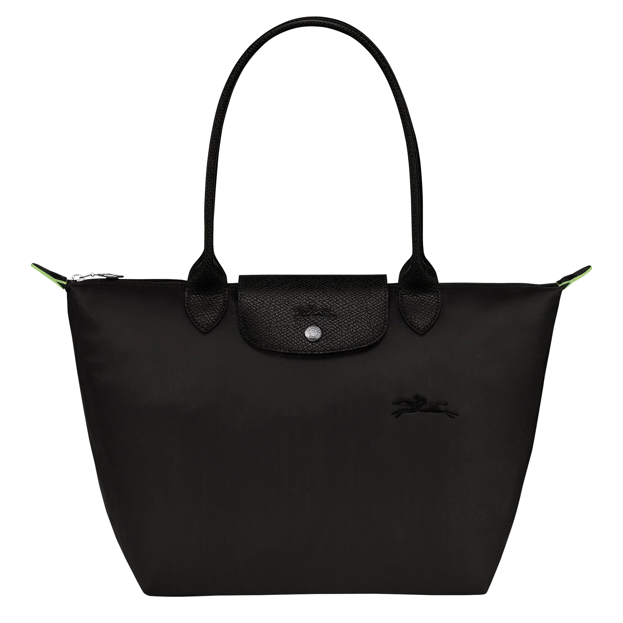 Madeleine | Medium Black Foldable Tote Bag