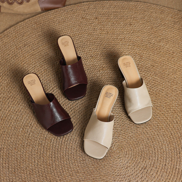 Avena – Elegant Open-Toe Mules