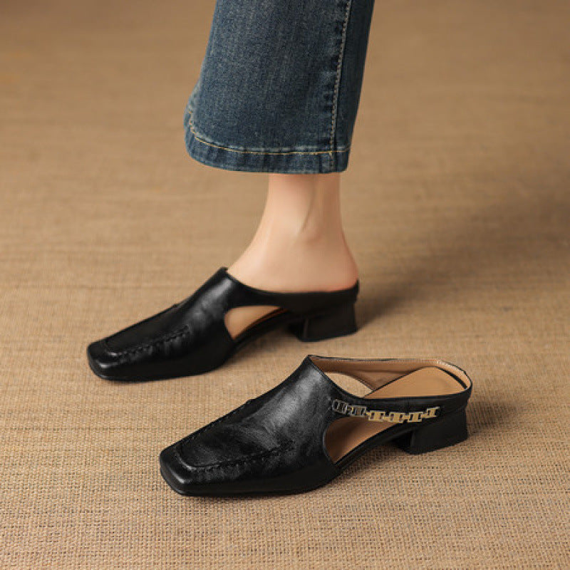 Vyla | Chain Detail Mules
