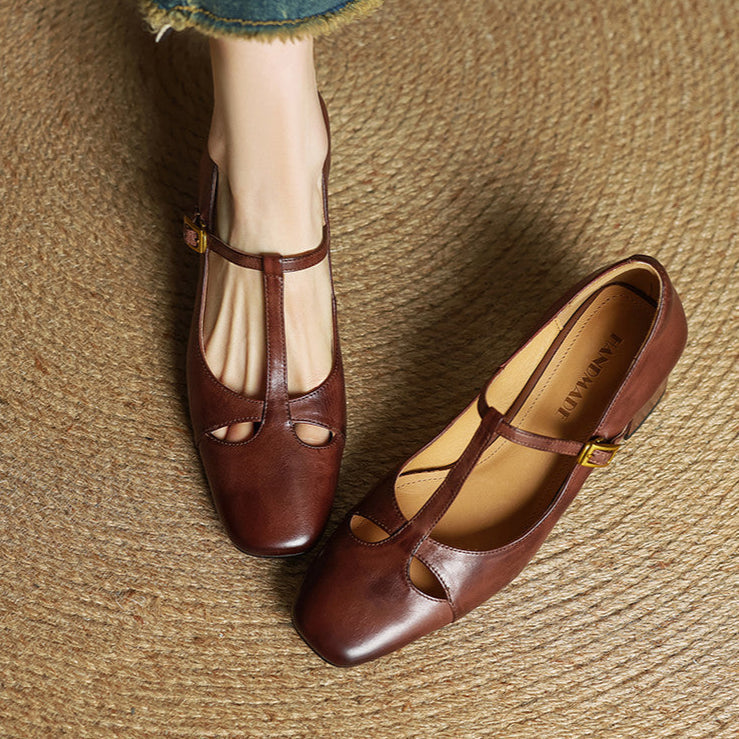 Alysa | T-Strap Block Heels
