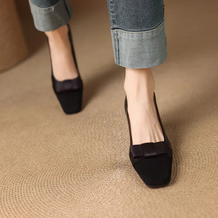 Catlin | Bow Detail Block Heels
