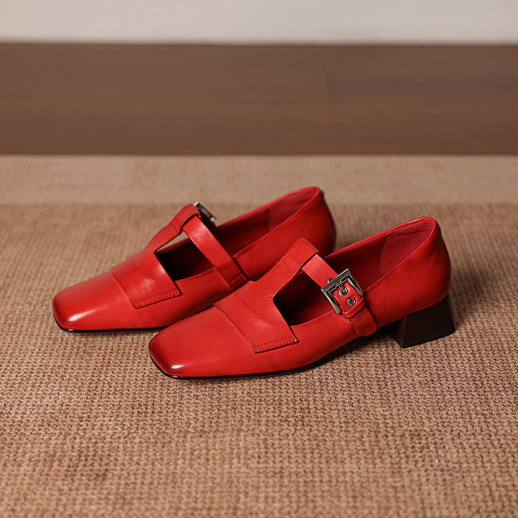 Veyra | T-Strap Block Heels